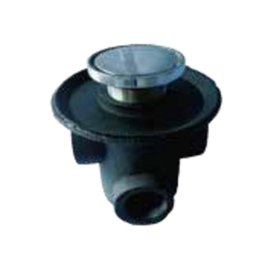 Coladera para baño · Rejilla redonda de hongo espejo · Tres bocas, modelo TG25 HL